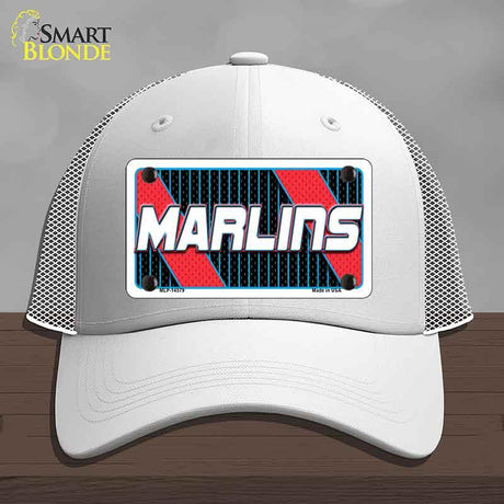 MARLINS Graphic Novelty License Plate Hat HAT-MLP-14579 Mesh White