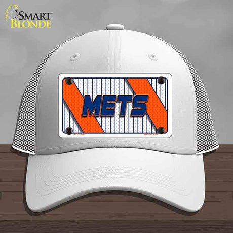 METS Graphic Novelty License Plate Hat HAT-MLP-14582 Mesh White
