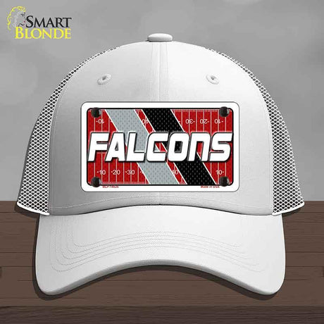 FALCONS Graphic Novelty License Plate Hat HAT-MLP-14626 Mesh White