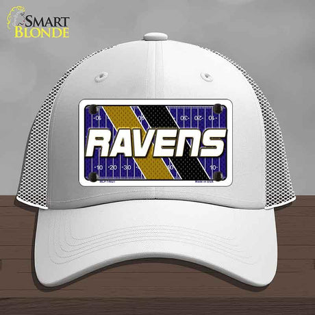 RAVENS Graphic Novelty License Plate Hat HAT-MLP-14627 Mesh White