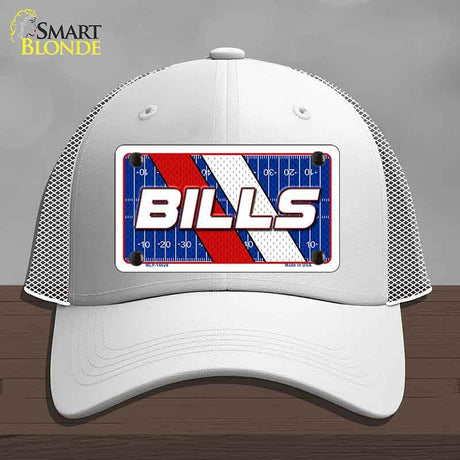 BILLS Graphic Novelty License Plate Hat HAT-MLP-14628 Mesh White