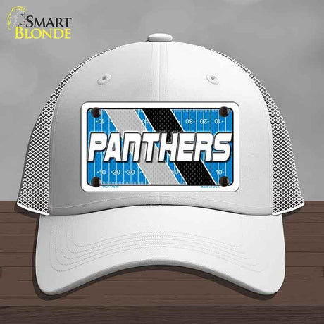 PANTHERS Graphic Novelty License Plate Hat HAT-MLP-14629 Mesh White