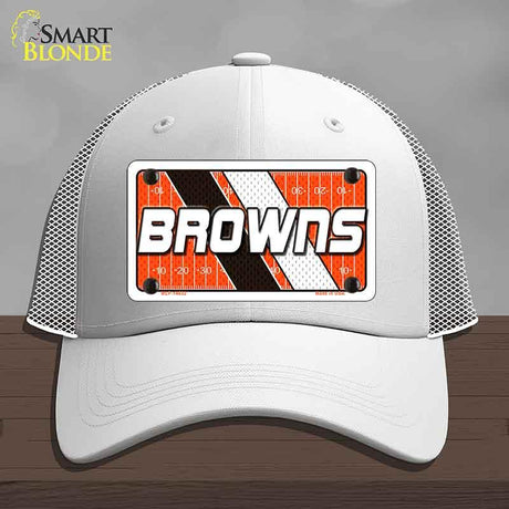 BROWNS Graphic Novelty License Plate Hat HAT-MLP-14632 Mesh White