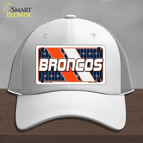 BRONCOS Graphic Novelty License Plate Hat HAT-MLP-14634 Mesh White