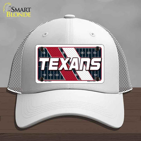 TEXANS Graphic Novelty License Plate Hat HAT-MLP-14637 Mesh White