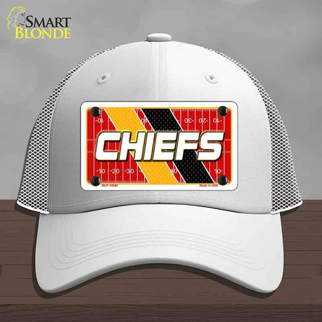 CHIEFS Graphic Novelty License Plate Hat HAT-MLP-14640 Mesh White