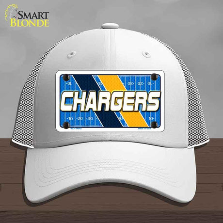 CHARGERS Graphic Novelty License Plate Hat HAT-MLP-14642 Mesh White