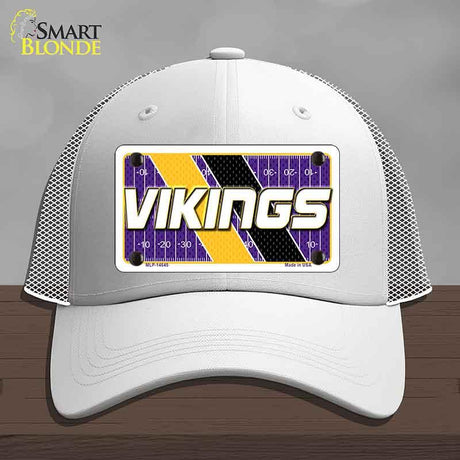 VIKINGS Graphic Novelty License Plate Hat HAT-MLP-14645 Mesh White