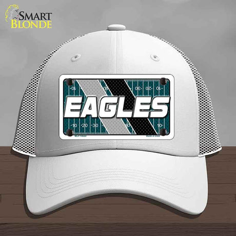 EAGLES Graphic Novelty License Plate Hat HAT-MLP-14650 Mesh White
