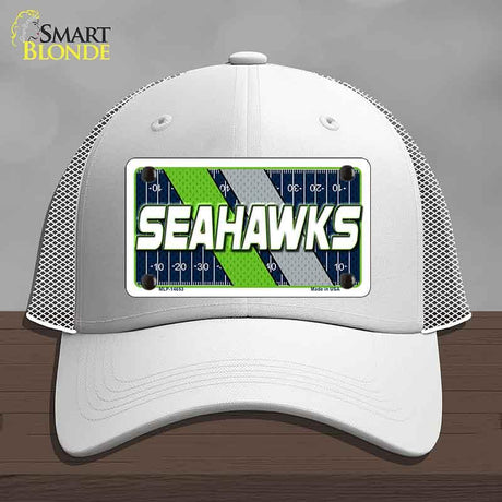 SEAHAWKS Graphic Novelty License Plate Hat HAT-MLP-14653 Mesh White