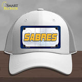 SABRES Graphic Novelty License Plate Hat HAT-MLP-14659 Mesh White