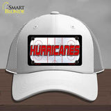 HURRICANES Graphic Novelty License Plate Hat HAT-MLP-14661 Mesh White