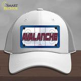 AVALANCHE Graphic Novelty License Plate Hat HAT-MLP-14663 Mesh White