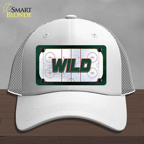 WILD Graphic Novelty License Plate Hat HAT-MLP-14670 Mesh White
