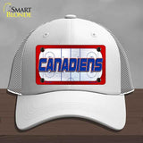 CANADIENS Graphic Novelty License Plate Hat HAT-MLP-14671 Mesh White