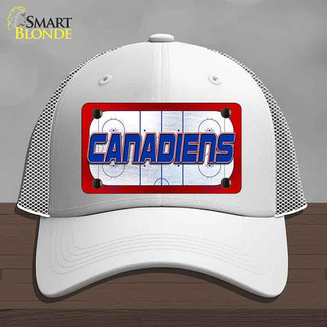 CANADIENS Graphic Novelty License Plate Hat HAT-MLP-14671 Mesh White
