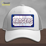 RANGERS Graphic Novelty License Plate Hat HAT-MLP-14675 Mesh White