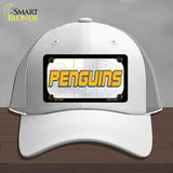 PENGUINS Graphic Novelty License Plate Hat HAT-MLP-14678 Mesh White
