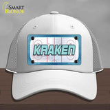 KRAKEN Graphic Novelty License Plate Hat HAT-MLP-14680 Mesh White