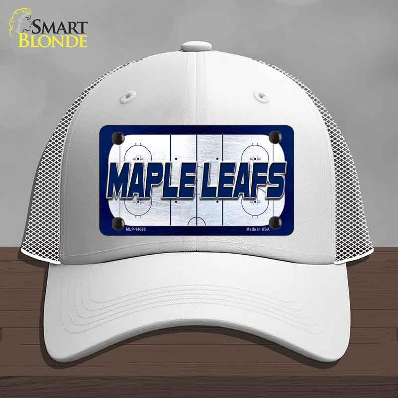 MAPLE LEAFS Graphic Novelty License Plate Hat HAT-MLP-14683 Mesh White