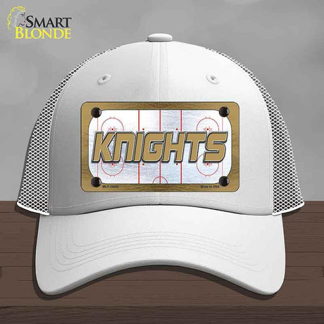 KNIGHTS Graphic Novelty License Plate Hat HAT-MLP-14686 Mesh White