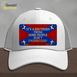 Its A Southern Thing Novelty License Plate Hat Mesh / White