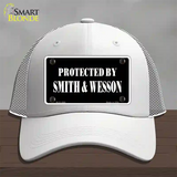 Smith And Wesson Novelty License Plate Hat Mesh / White