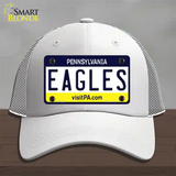 Eagles Pennsylvania State Novelty License Plate Hat Mesh / White