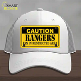Caution Rangers Novelty License Plate Hat Mesh / White