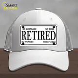 Retired Novelty License Plate Hat Mesh / White