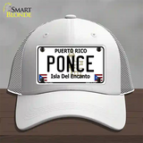 Ponce Puerto Rico Novelty License Plate Hat Mesh / White