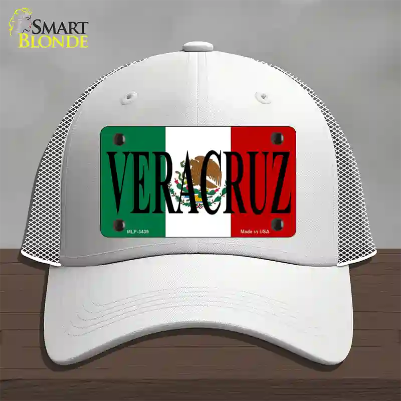 Veracruz Novelty License Plate Hat Mesh / White