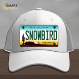 Snowbird Arizona Novelty License Plate Hat Mesh / White