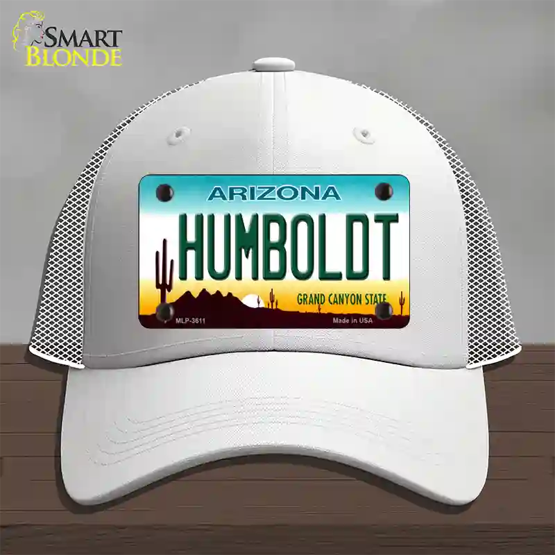 Humboldt Arizona Novelty License Plate Hat Mesh / White