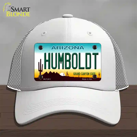 Humboldt Arizona Novelty License Plate Hat Mesh / White