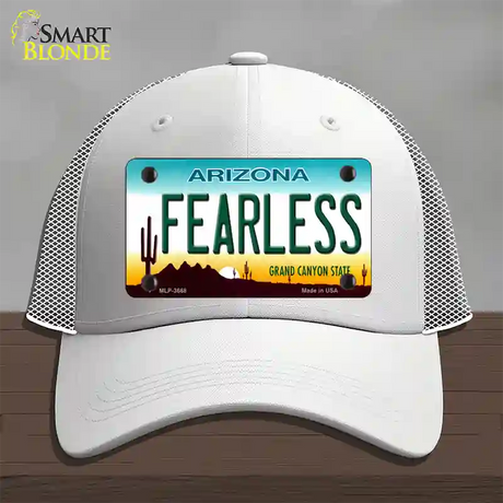 Fearless Arizona Novelty License Plate Hat Mesh / White