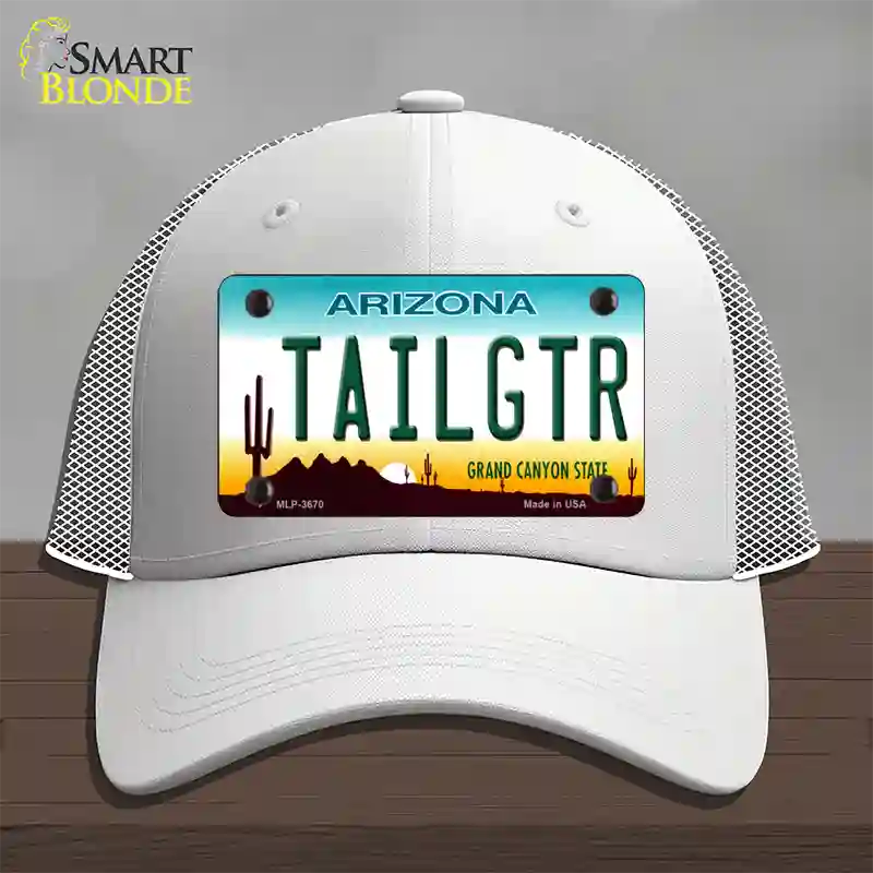 Tailgtr Arizona Novelty License Plate Hat Mesh / White