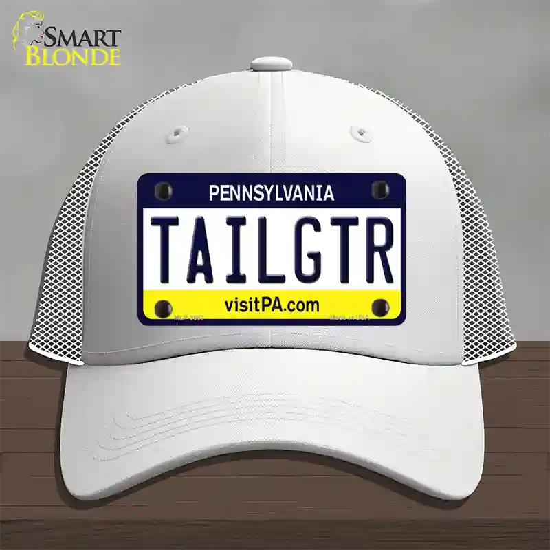 Tailgtr Pennsylvania Novelty License Plate Hat Mesh / White