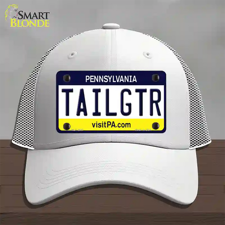 Tailgtr Pennsylvania Novelty License Plate Hat Mesh / White