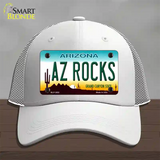 Az Rocks Novelty License Plate Hat Mesh / White