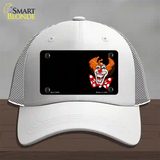 Clown Offset Novelty License Plate Hat Mesh / White