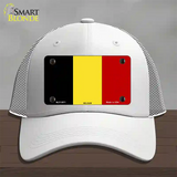 Belgium Flag Novelty License Plate Hat Mesh / White