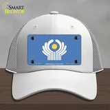 Commonwealth Of Ind States Flag Novelty License Plate Hat Mesh / White