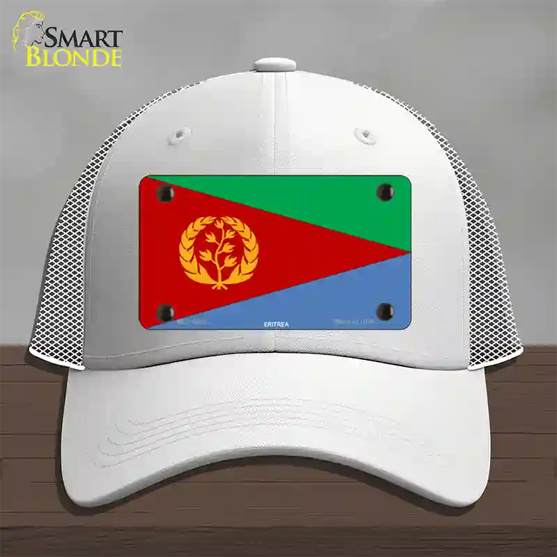 Eritrea Flag Novelty License Plate Hat Mesh / White