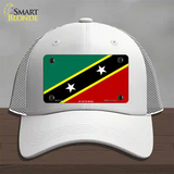 St Kitts-Nevis Flag Novelty License Plate Hat Mesh / White