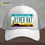 River Rat Arizona Novelty License Plate Hat Mesh / White