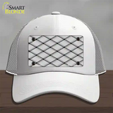 Weave Customizable Novelty License Plate Hat Mesh / White