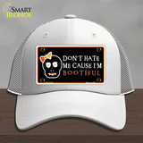 Cause Im Bootiful Novelty License Plate Hat Mesh / White