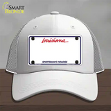 Louisiana Sportsman Blank Plate Novelty License Plate Hat Mesh / White