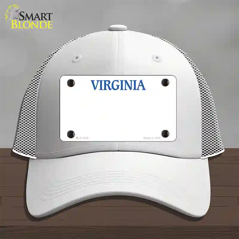 Virginia Old Dominion Blank Novelty License Plate Hat Mesh / White